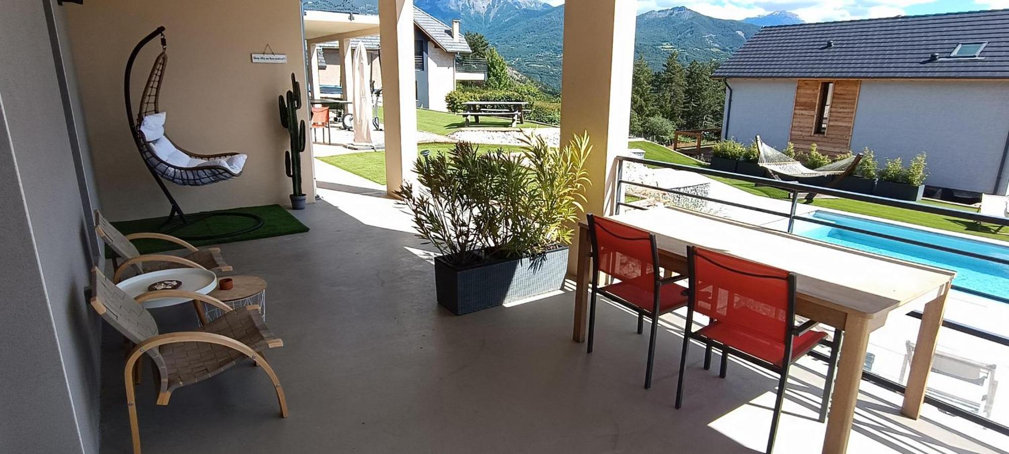 Chambre Vue Lac Av Piscine Prunières Exteriér fotografie